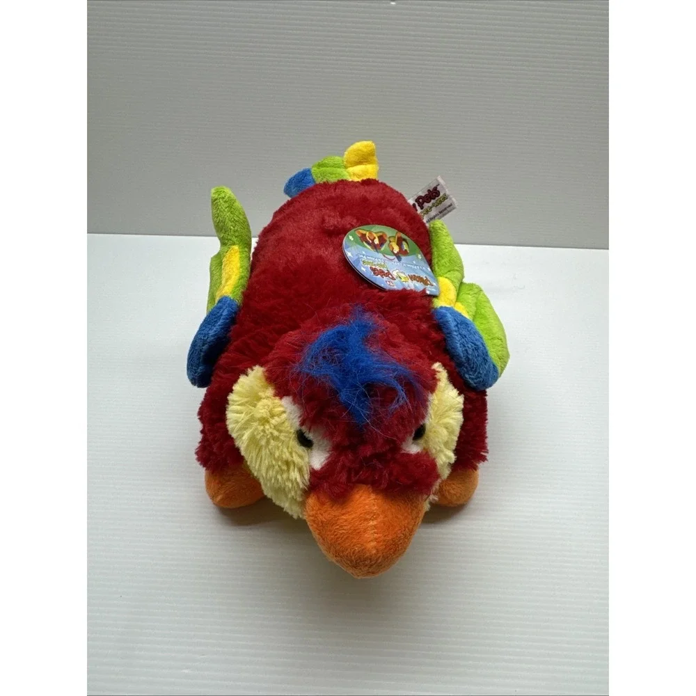 NWT Pillow Pets Pee Wee Parrot Bird 11